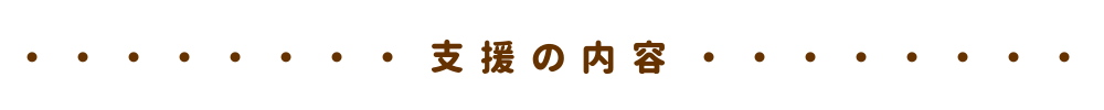 支援の内容